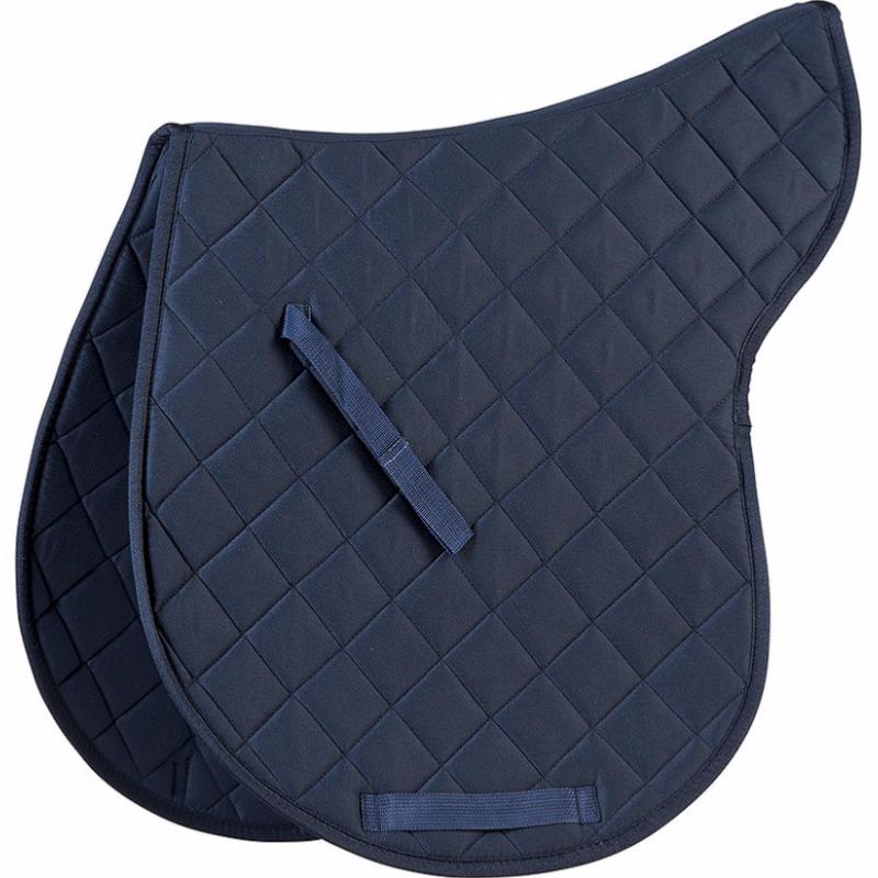 Tapis de Selle Hunter Découpe Forme Selle en coton NOIR