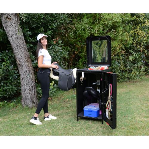 TATTINI - Malle de concours verticale roulante pour matériel d'équitation 