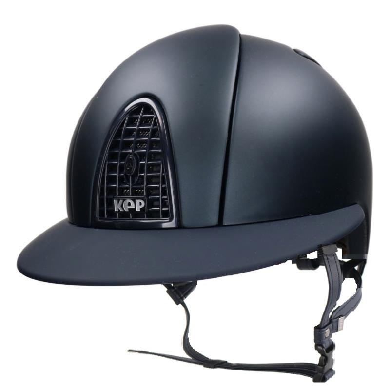 KEP ITALIA - Casque CROMO mat satiné et grande Visière Polo XL