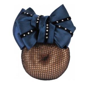 HORKA - Barrette de dressage cheveux velours et strass pour Cavalière