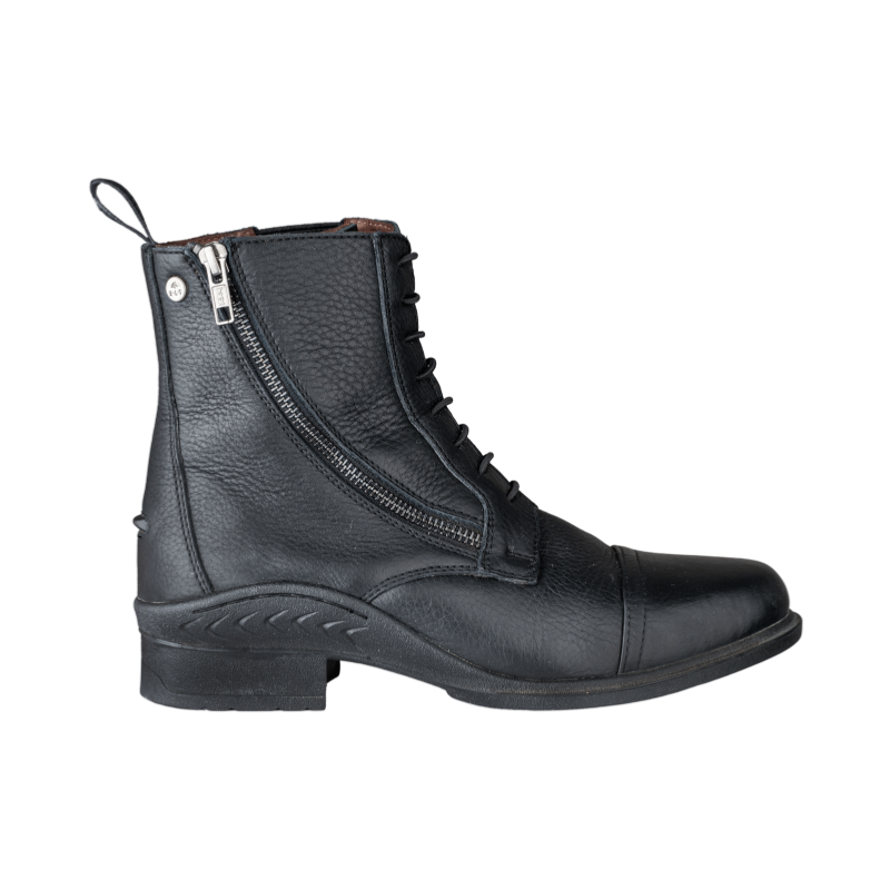 ELT - Boots equitation jodhpur en Cuir grainé à Lacets et Zip NEWCASTLE 36 FR